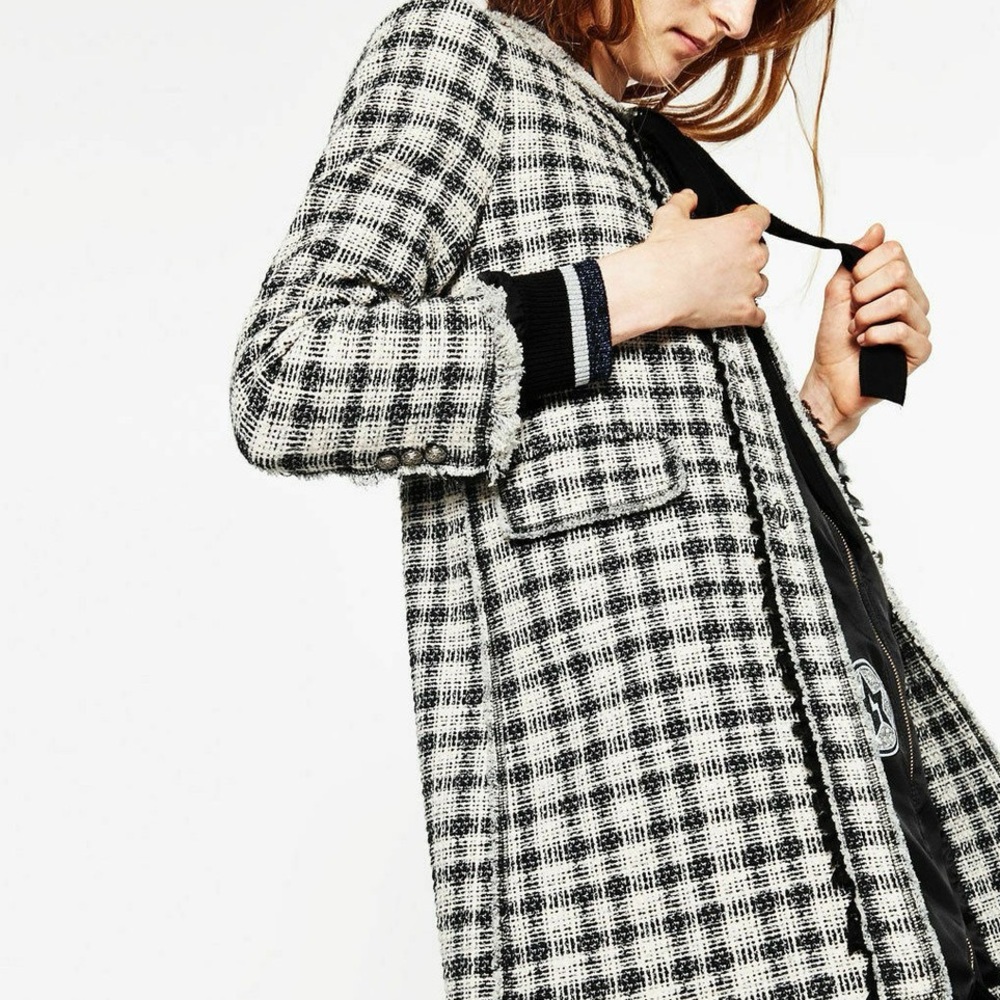 BNWOT Zara Textured Coat size S